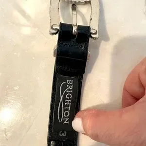 Brighton belt- vintage. Leather and shiny polished metal Brighton | Accessories | Brighton Belt Vintage Leather And  main image 3